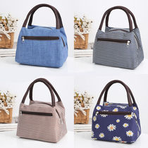 Hand bag Canvas Waterproof Bento Bag Waterproof Mummy Bag Womens Bag Lunch Bag Lunch Bag Small Cloth Bag Handbag