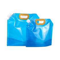 Outdoor portable water storage bag large capacity travel camping portable folding water bag barbecue drinking water soup plastic bag