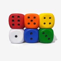 6cm sponge dice kindergarten game toy elastic sieve large PU solid color