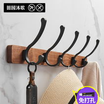 Hanging Wall Wall door rear storage rack row hook entry door hanging hook porch clothes adhesive hook clothes hat free of punching