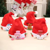 Christmas decorations Christmas hats Artisanal Diy Felt Hat Children Adults Dress Up to Santa Claus hats