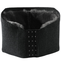 Wool leather integrated waist protection adjustable cashmere protection belt camel suede warm waist seal otters rabbit hair care belly warm palace big code