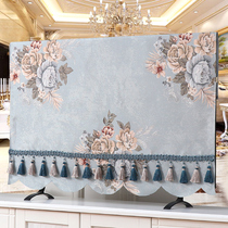 European TV Hood dust cover cover cover 55 inch LCD 50 inch 70 inch dust cover cover fabric art