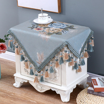 European square bedside table towel bedroom simple dressing table cloth small table cover towel dust cover multi-purpose cover cloth towel