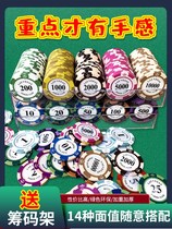 Chip coin mahjong Texas poker chip card chess room special token 21 points high-end double-sided points redemption