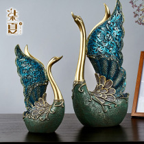 Creative Swan Nordic luxury crafts American home soft living room porch TV cabinet wine cabinet ornaments gifts