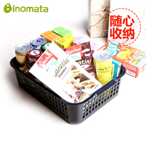 Imported plastic storage basket office desktop stationery kitchen finishing basket plastic toy storage box basket Japan