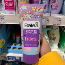 German dm supermarket Balea new version of Little Princess children without tears two-in-one soft shampoo conditioner 200ml