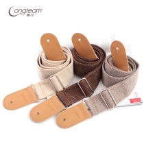 Simple cotton and hemp folk acoustic guitar strap Student 40 41 inch personality widened guitar shoulder strap Electric guitar strap