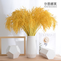 Simulation flower yellow rice ear Rice Rice rice wheat ear millet plastic rice Rice Rice wedding decoration set dance props
