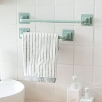 toilet free from punching hair towel rack bathroom bath towels kitchen rag hanging rack sticking minimalist hanging slippers shelf