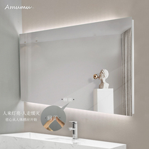 Simple bathroom mirror with light smart bathroom mirror wall vanity mirror wall vanity mirror Wall Wall modern wash basin mirror toilet mirror