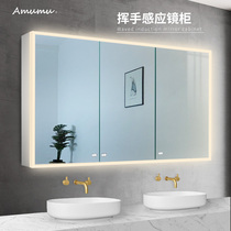 Smart bathroom mirror cabinet Wall-mounted bathroom mirror storage integrated separate mirror cabinet Customizable vanity mirror cabinet