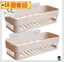 The storage box wall-mounted wall hanging wall on the bathroom the pasted plastic box shelf of the bathroom is not punched in the kitchen