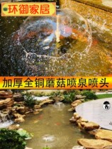 Fish pond household Mushroom Fountain Nozzle full set of outdoor rockery water scenery small fountain courtyard landscape copper nozzle