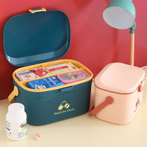 Home medical kit family pack small first-aid kit small medicine chest full medical drug storage box mass laptop