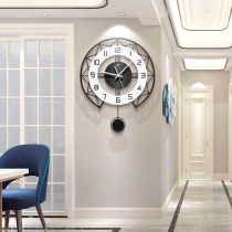 Modern simple clock wall clock living room personality creative quartz clock home atmosphere silent table Nordic fashion clock