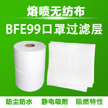 BFE95 melting cloth non-woven fabric spot filter layer dissolving spray cloth filter element BFE99 filter Cotton