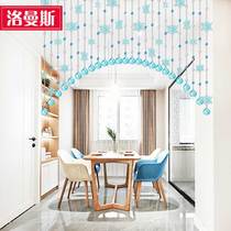 Lomans crystal bead curtain snowflake door curtain guest restaurant kitchen partition curtain bedroom door shade decoration non-perforated