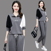Early Spring Shipping Casual Suit Woman 2022 New Fashion Temperament Clothing Two Sets Of Foreign Air Weight Reduction and Weight Loss