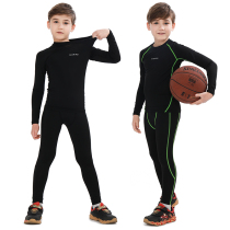 Childrens tights training suit suit leggings fitness suit mens basketball training suit running spring and summer