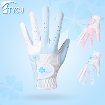 2 pairs of golf gloves with anti - slip fiber cloth left and right hand 1 pair of sweat breathable gloves