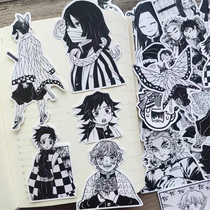 Hot Blood Comics Ghosts Edge Black and White Charcoal Cure of Beans My Wife And Comfort Butterfly Ninja Sticker Material