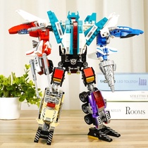 Boy building block assembly toy girl 5 childrens birthday gift 9 Puzzle 8 student 10-year-old chariot music intelligence High