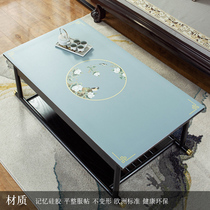 New Chinese coffee table mat waterproof and oil-proof anti-iron disposable leather tablecloth thick silicone table mat rectangular table tablecloth
