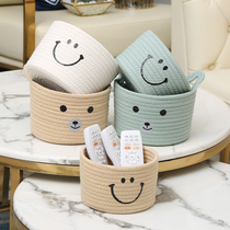 storage basket rattan woven storage basket kitchen desktop sundries snack storage box cute woven basket basket