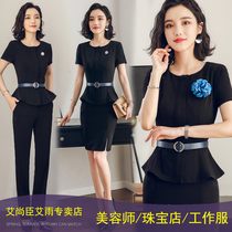 Summer business suit suit female fashion temperament High-end beautician clothing Beauty salon club work clothes thin foreign style