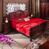 Ming and Qing new Chinese classical antique antique mahogany furniture sour branches Rosewood Rosewood solid bed wardrobe bedroom suite