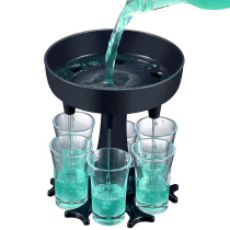 Creative six-cup wine dispenser Party wine dispenser Bar red wine foreign wine dispenser Household beverage machine wine dispenser