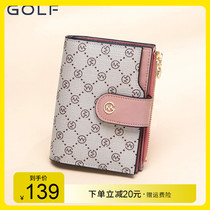 GOLF wallet ladies short coin wallet 2021 new niche design mini wallet presbyx card bag ins style