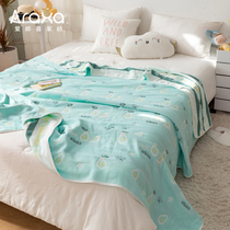 Class A full cotton Child hair towels quilted by pure cotton gauze cover blanket Quilt Six Cotton Cotton Air Conditioning Blanket Baby Bath Towels summer