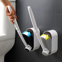 Disposable toilet brush without dead corners can be thrown home toilet cleaning brush replacement head wall toilet set