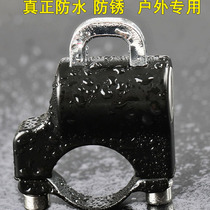 Motorcycle helmet lock electric car helmet anti-theft hook lock battery car fixed lock hook key non-code lock