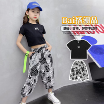 Girls Hip Hop Summer Suit Jazz Dance Hipster Cool Fun Fun Fun Street Hip Hop Kids Girls Dance Costume