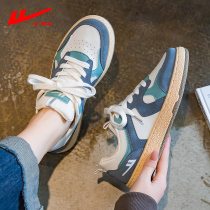 Huili women's shoes 2022 spring new sea salt blue niche original girl Joker color matching leisure sports moral training shoes