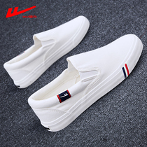 Back Force Mens Shoes Sails Shoes Mens Summer New One Foot Pedal Little White Shoes Sloth Thin And Breathable Old Beijing Cloth Shoes Man