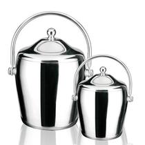European creative stainless steel portable with lid insulated ice bucket red wine ice bucket champagne bucket spit wine ice bucket double layer