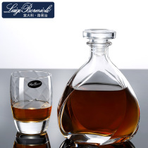 Italy imported crystal glass wine bottle Foreign wine jug Red wine bottle Sealed wine bottle Creative wine decanter