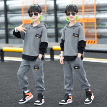 Childrens clothes boy Spring clothing suit 2022 new Korean version Spring Fall CUHK Boy Yang Shuai Qi Wai-Wei-Wei Fried Street