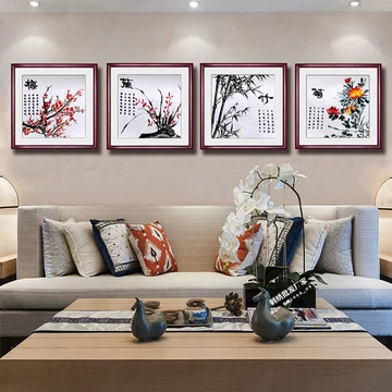 梅兰竹菊四君子挂画-梅兰竹菊四君子挂画促销价格、梅兰竹菊四君子挂画