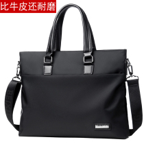 New Mens Bag Cross Section Business Casual Handbag Nylon Oxford Cloth Man Sails Cloth Bag Single Shoulder Slanted Satchel Briefcase Briefcase