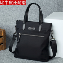 Man Bag Handbag handbag Oxford Textile Mens briefcase Briefcase Vertical business Leisure Korean version Single shoulder Diagonal Satchel Cloth Bag Tide