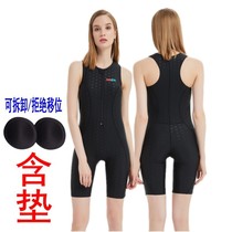 Shark skin swimsuit women thin belly black conjoined size size Conservative vest professional swimsuit training quick-drying
