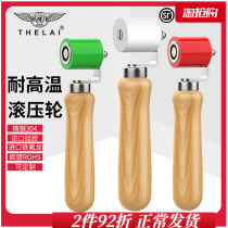 Silica gel press wheel high temperature resistant plastic welding gun welding geomembrane car tarpaulin Teflon press wheel waterproof coiled material roll wheel