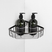 German gun gray stainless steel triangle basket toilet shelf wall hanging tripod black bathroom hardware pendant
