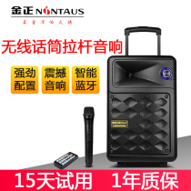 Jinzheng Tianjin N9 mobile outdoor trolley audio subwoofer outdoor K song speaker square dance Bluetooth high power